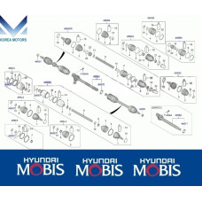 43-495 privod peredniy hyundai santa fe 2020-23